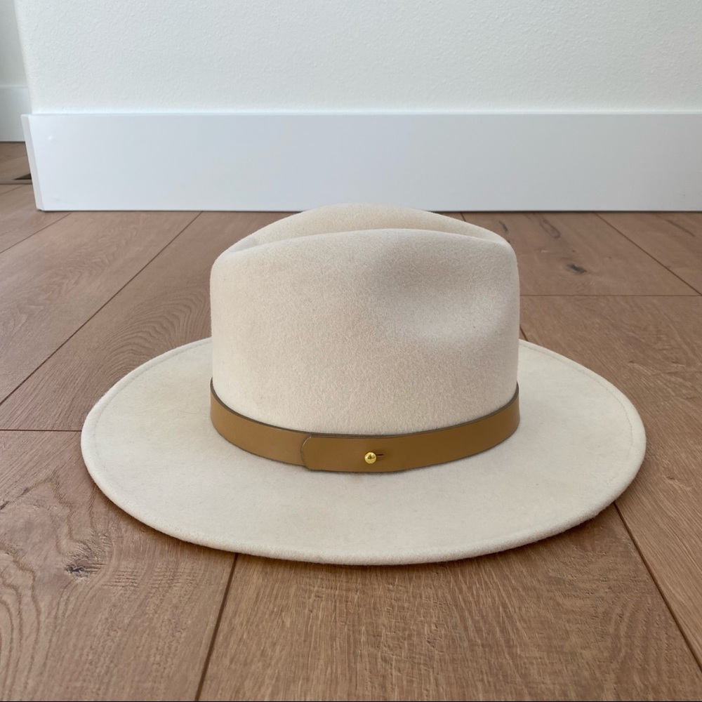Lack of Color ivory fedora hat